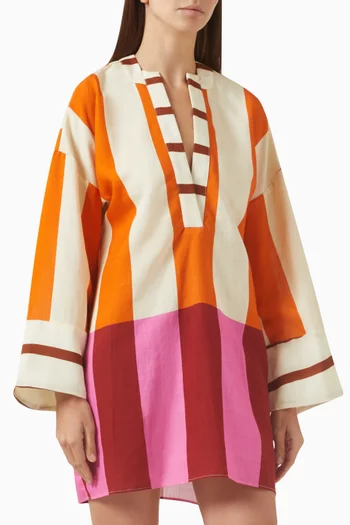 Siena Mini Tunic Dress in Linen