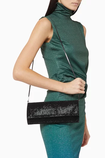 Kate Clutch Bag in Crystal Mesh