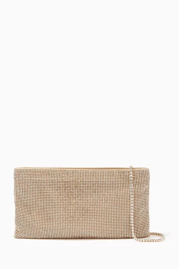 Your Best Friend La Petite Clutch Bag in Crystal Mesh
