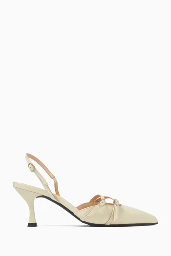 Joelle 75 Slingback Pumps in Patent Leather