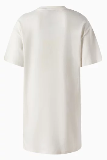 Graphic-print T-shirt Dress in Cotton Jersey