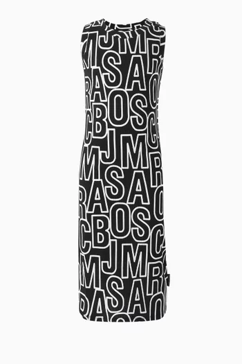 Jumbled Logo-print Dress
