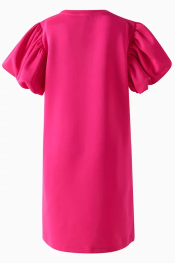Graphic-print T-shirt Dress in Cotton Jersey