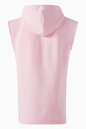 Belt Bag Hooded Dress in Organic Cotton-blend