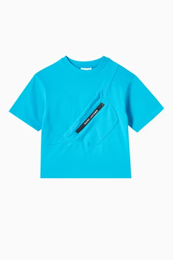 Belt Bag Zip-pocket T-shirt in Cotton-jersey