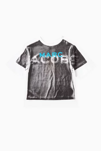 Logo Illustration T-shirt in Organic Cotton