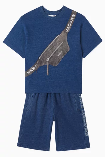 Belt Bag-print T-shirt in Cotton
