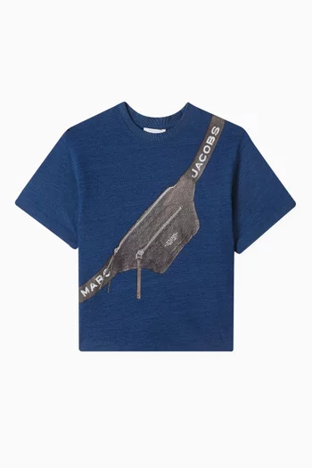 Belt Bag-print T-shirt in Cotton