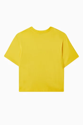 Logo-embroidered T-shirt in Cotton