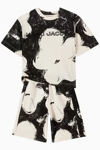 Daisy-print T-shirt in Cotton