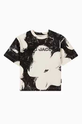 Daisy-print T-shirt in Cotton