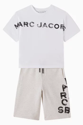Logo-pint T-shirt in Cotton