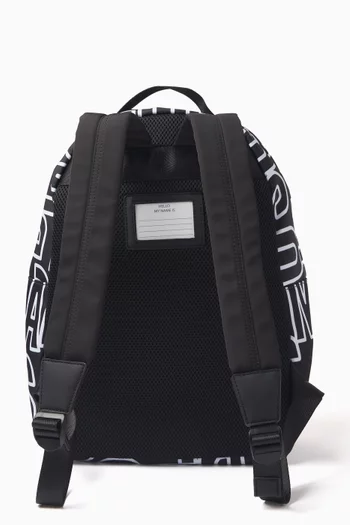 Jumbled Logo Backpack
