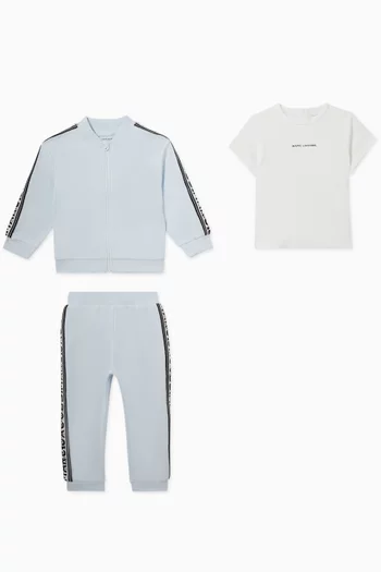 Logo-tape 3-piece Set in Cotton