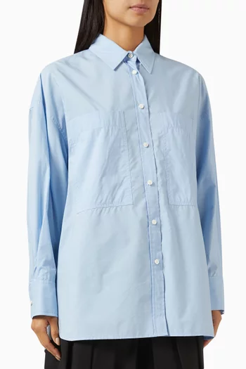 Double-pocket Oversized Shirt