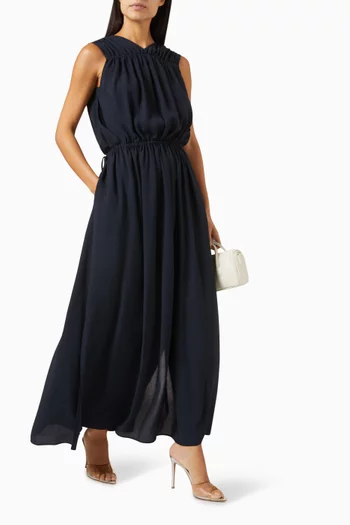 Ruched Sleeveless Resort Dress
