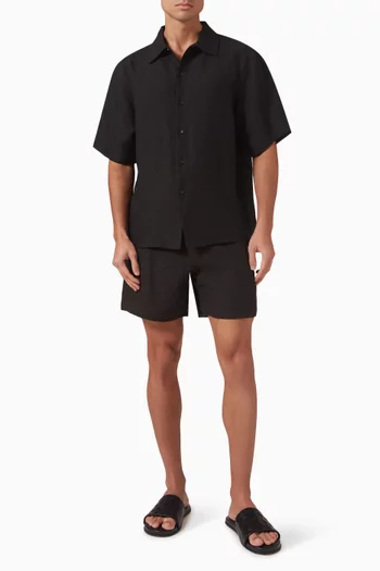 Short-sleeve Shirt in Linen