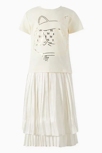 Choupette-print T-shirt in Cotton-blend