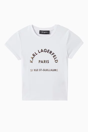 Choupette-print T-shirt in Cotton-jersey