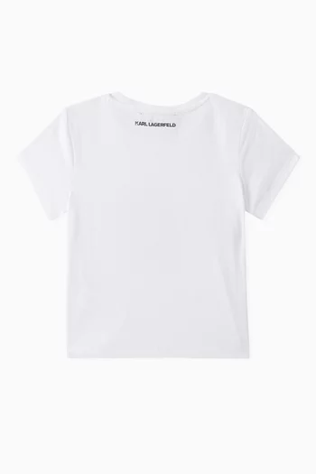 Graphic Print T-shirt in Cotton