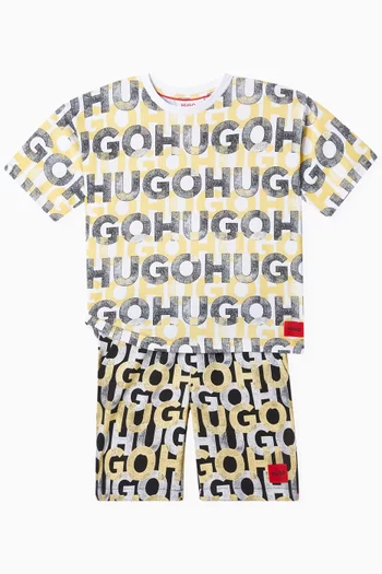 Allover Print T-shirt in Jersey