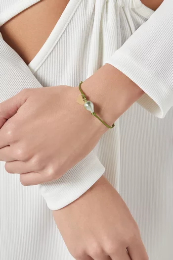 Heart Charm Bracelet in 18kt Gold