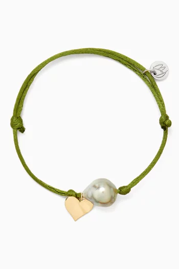 Heart Charm Bracelet in 18kt Gold