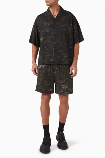 Utopia Shorts in Rayon-twill