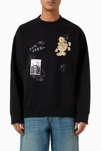 Dolllars Sweatshirt in Cotton Terry