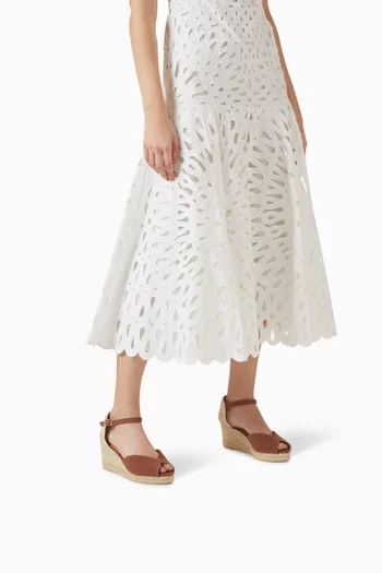 Bianca 60 Espadrille Wedges in Canvas