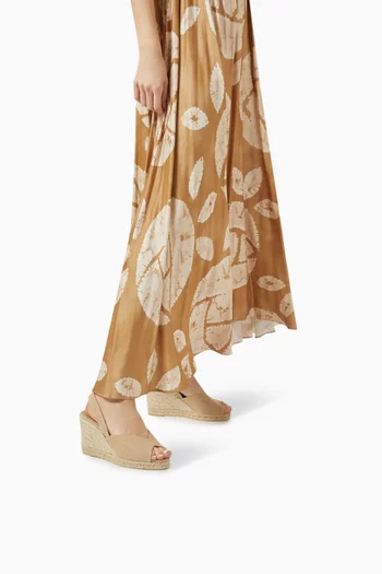 Brisa 80 Espadrille Wedges in Canvas