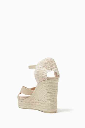 Bruna 80 Espadrille Wedges in Canvas