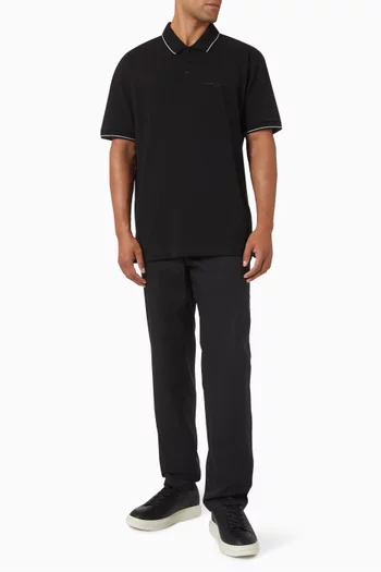 Logo Polo Shirt in Cotton