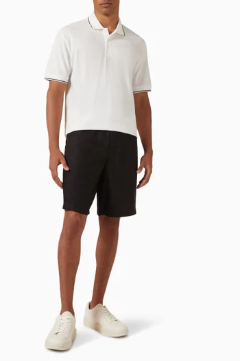 Logo Polo Shirt in Cotton