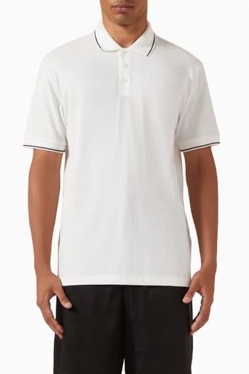 Logo Polo Shirt in Cotton