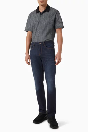 Polo Shirt in Stretch Jersey
