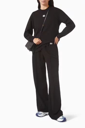 Embroidered-logo Track Pants in Cotton