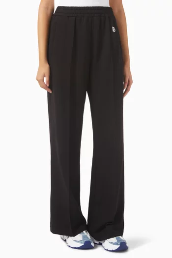 Embroidered-logo Track Pants in Cotton