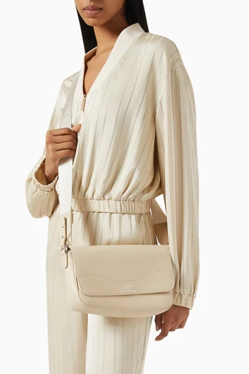 Wave Crossbody Bag in Faux Leather