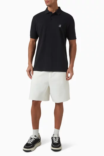 AX Logo Polo T-shirt in Jersey