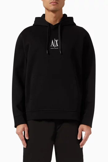 AX Logo Hoodie in Jersey
