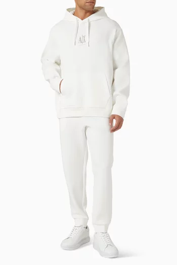 AX Logo Hoodie in Jersey