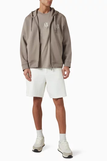 AX Logo Zip Jacket in Jersey