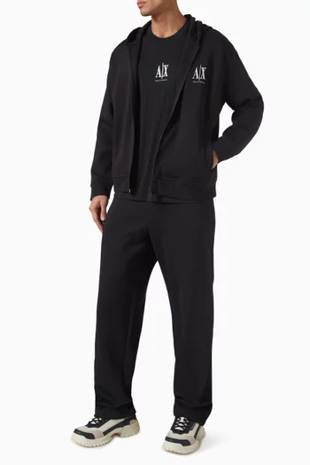 AX Logo Zip Jacket in Jersey