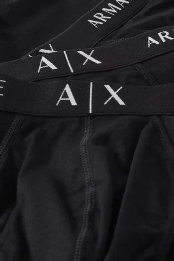 AX Logo Briefs in Cotton, Set of 3