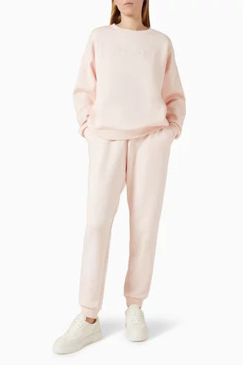 بنطال رياضي بشعار الماركة قماش سكوبا