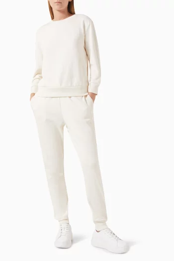 Grid Logo Sweatshirt in Cotton