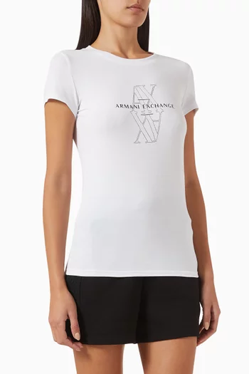 The Grid Arte Stella Clear Logo T-shirt in Jersey