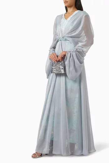 طقم أميرة متناسق بروكيد شيفون