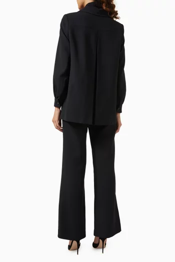 Scheherzade Co-ord Set in Crepe Satin & Organza